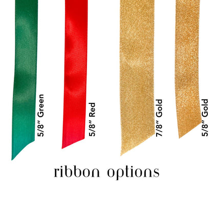 PERSONALIZED 6 Inch Embroidered Highland Cow stocking tag