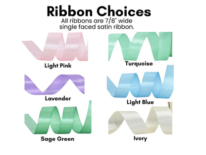 Personalized Easter  flower Cross Easter Basket Tag-Embroidered Bunny, Floral Monogram Name