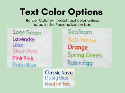 Single Letter monogram Easter basket gift tag embroidered personalized