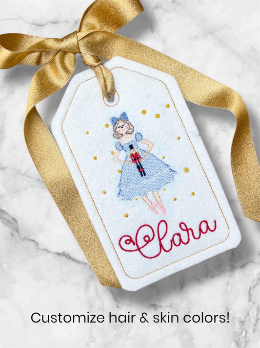 Personalized Clara Nutcracker Stocking Tag