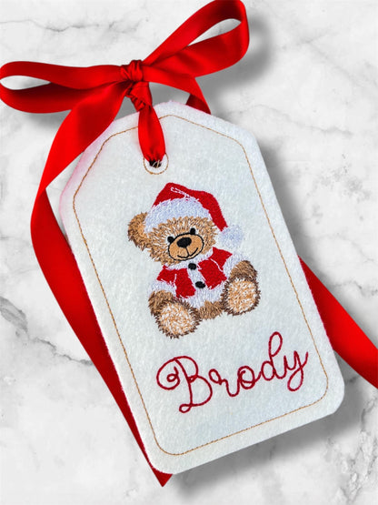 Teddy Bear Personalized Stocking Tag