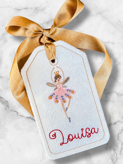 Personalized Sugarplum Fairy Nutcracker Stocking Tag